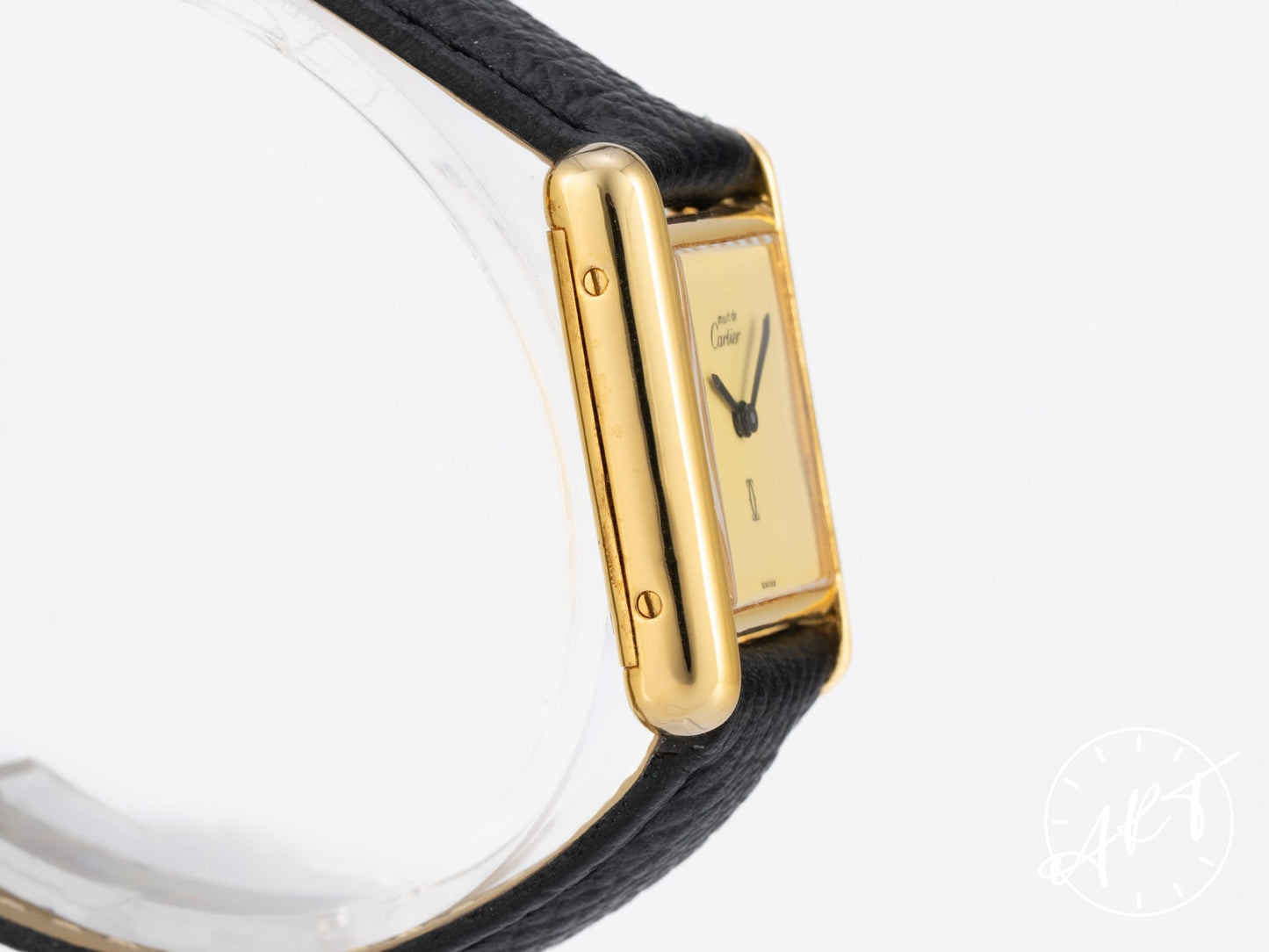 Cartier Tank Must de Cartier Vermeil et Cadran Creme Manual Wind Watch