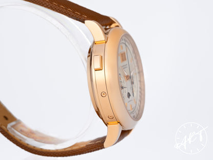 A. Lange & Söhne Datograph Perpetual Calendar Moonphase Silver Dial 18K RG Watch 410.032 BP
