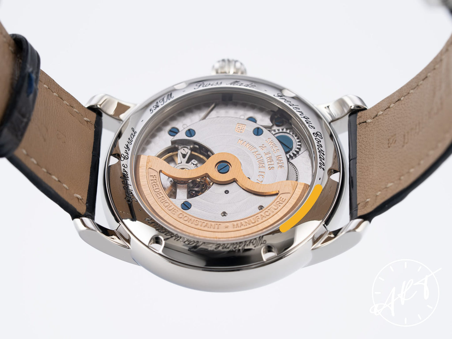 Frederique Constant Classics Worldtime Blue Dial SS Watch FC-718NWM4H6 BP