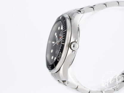 Omega Seamaster Diver 300M Co-Axial Black Dial SS James Bond 50th Anniv Watch