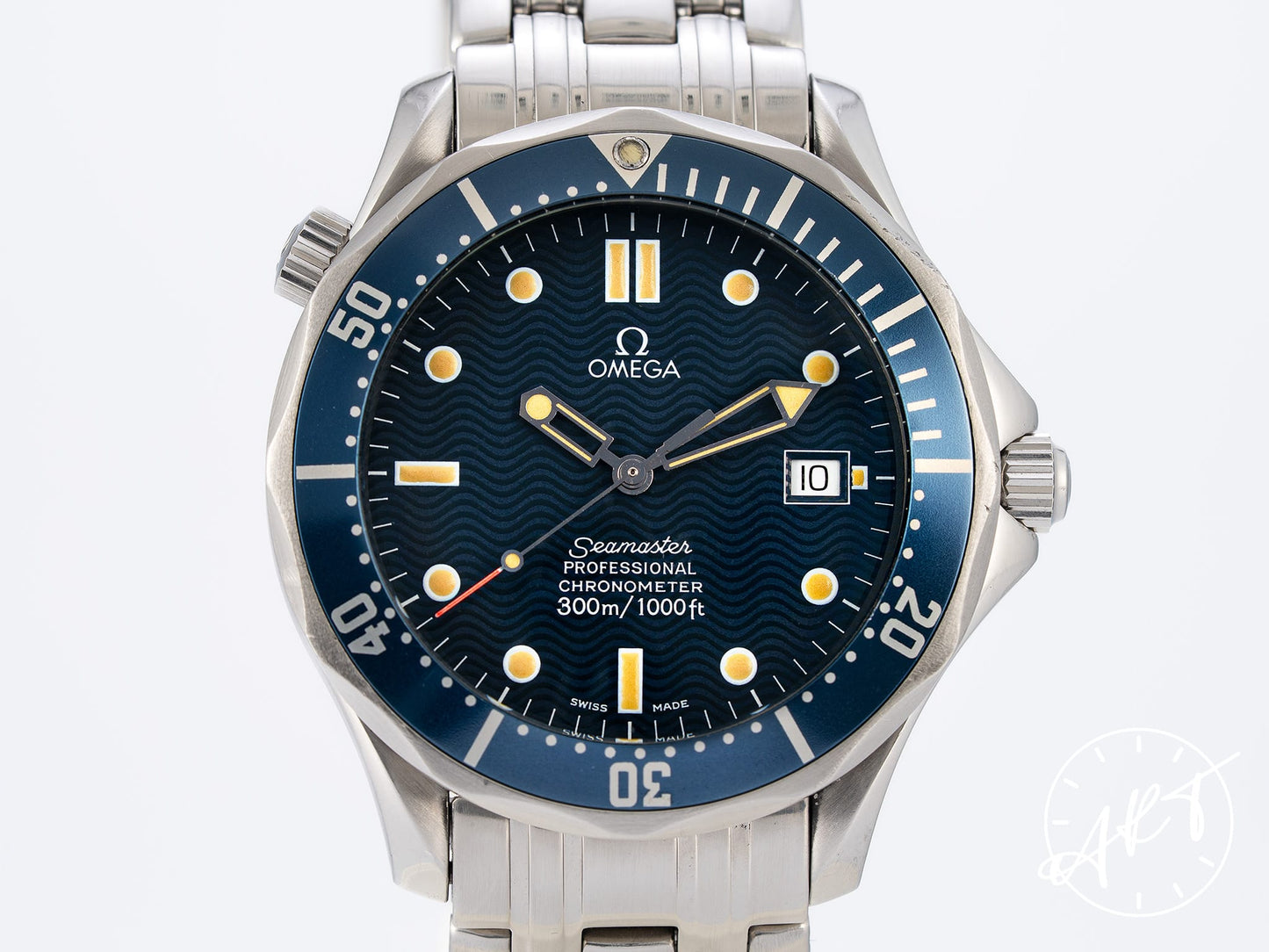 Omega Seamaster Diver 300M Blue Dial PATINA SS Auto Watch 2531.80.00 w/ B&P