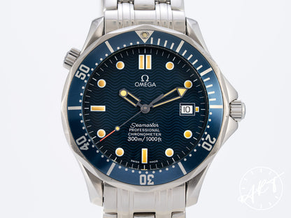 Omega Seamaster Diver 300M Blue Dial PATINA SS Auto Watch 2531.80.00 w/ B&P