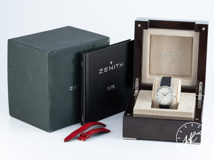 Zenith Elite Classic 36 Silver Dial Stainless Steel Auto Watch w/ Box & Manual
