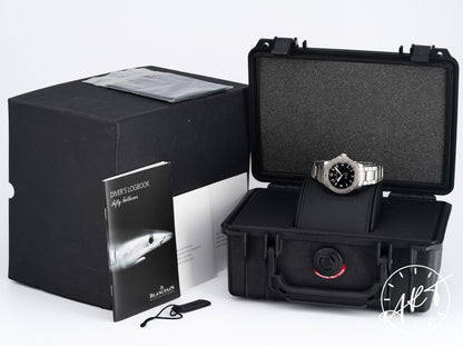 Blancpain Fifty Fathoms Diver Trilogy Black Dial SS Watch 2200-1130-71 w/Box
