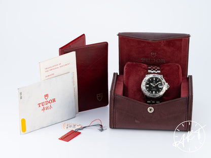 Tudor Prince Date Hydronaut Black Dial SS Auto Diver Watch 89190P w/ B&P