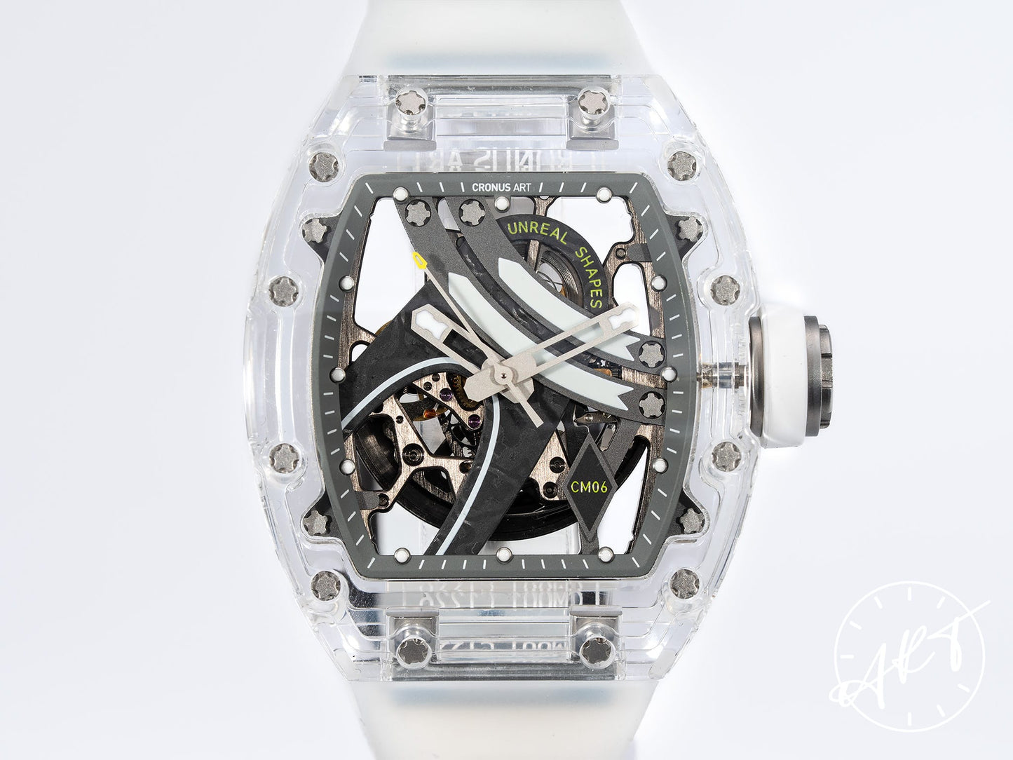 NEW Cronus Art Dreamland Skeleton Dial Crystal Auto Watch CM001-16S w/ B&P