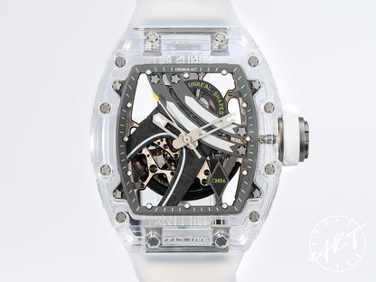 NEW Cronus Art Dreamland Skeleton Dial Crystal Auto Watch CM001-16S w/ B&P