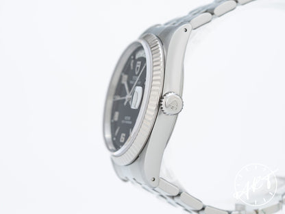 Tudor Prince Day-Date Black Arabic Dial SS Auto Watch 76214