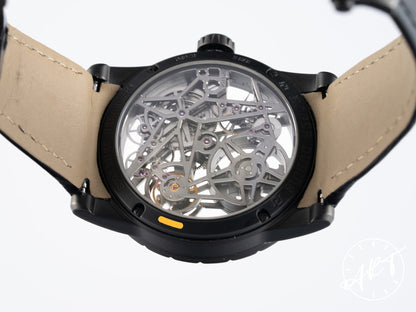 Roger Dubuis Excalibur 42 Skeleton Black Titanium Automatic Watch RDDBEX0473 w/ Box