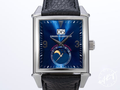 Girard-Perregaux Vintage 1945 Moonphase Big Date Blue Dial SS 200 Pcs Ltd Watch 2580