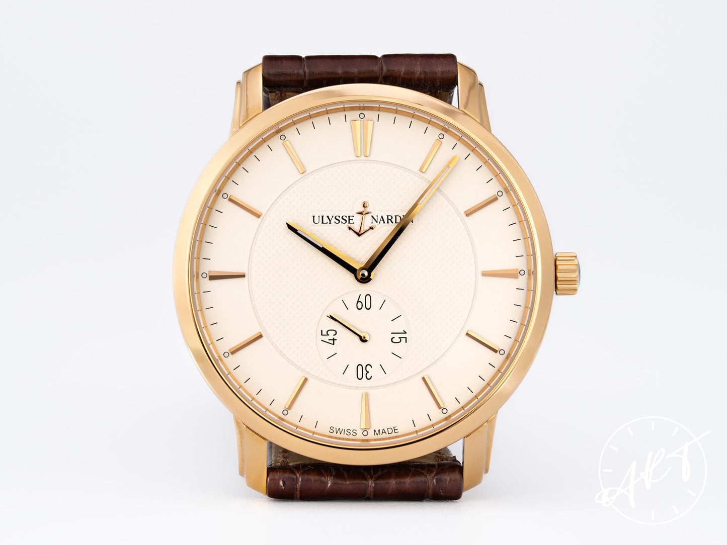 NEW Ulysse Nardin Classico Erotic Cream Dial 18K RG 88 Pcs Ltd Watch 8206-198/31 BP