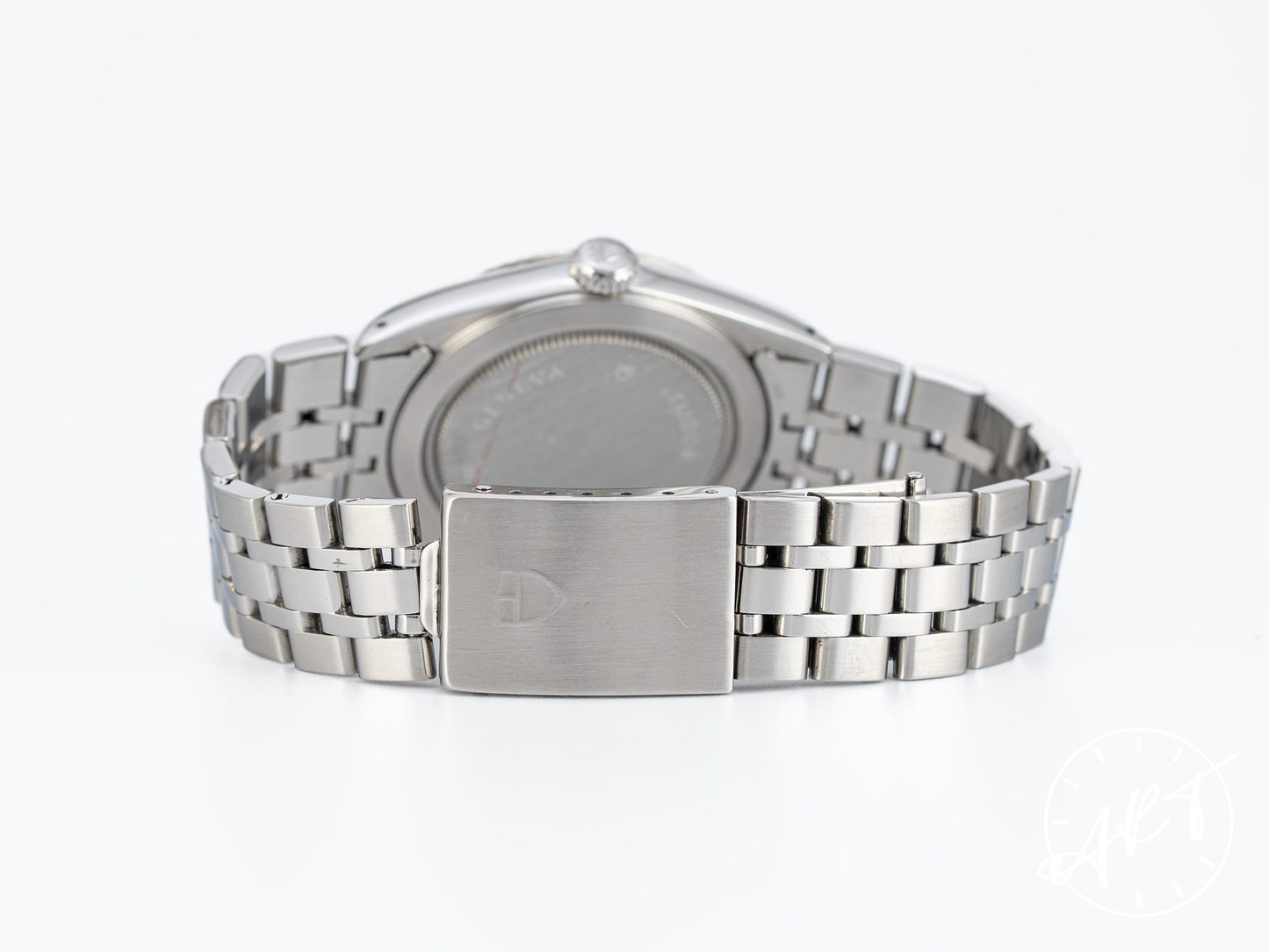 Tudor Prince Day-Date Silver Linen Diamond Dial SS Auto Watch 76214 BP