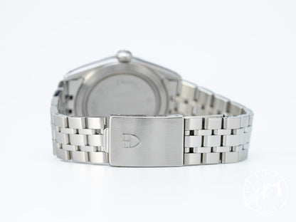 Tudor Prince Day-Date Silver Linen Dial SS Auto Watch 76214