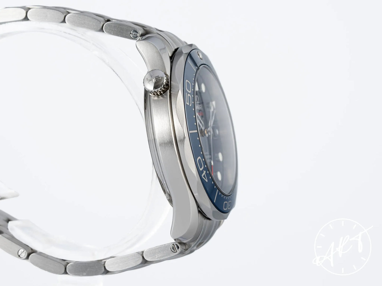 Omega Seamaster 300 Unidirectional Rotating Bezel Blue Dial SS Diver Watch w/Box