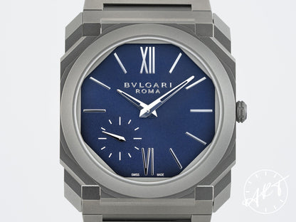 Bvlgari Octo Finissimo Blue Dial Titanium Kamine Kobe 30 Pcs Ltd Watch 103766 BP