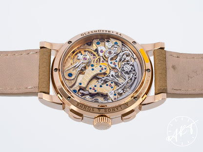 A. Lange & Söhne Saxonia Datograph Silver Dial RG Manual Watch 403.032 w/ B&P