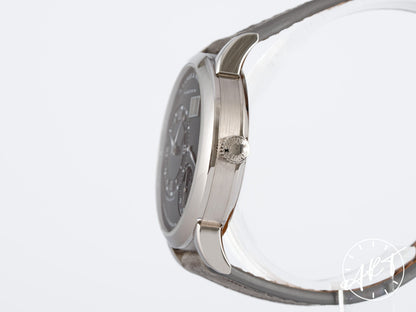 A. Lange & Söhne Lange 1 Moonphase Black Dial 18K White Gold Manual Watch 192.029 w/ B&P