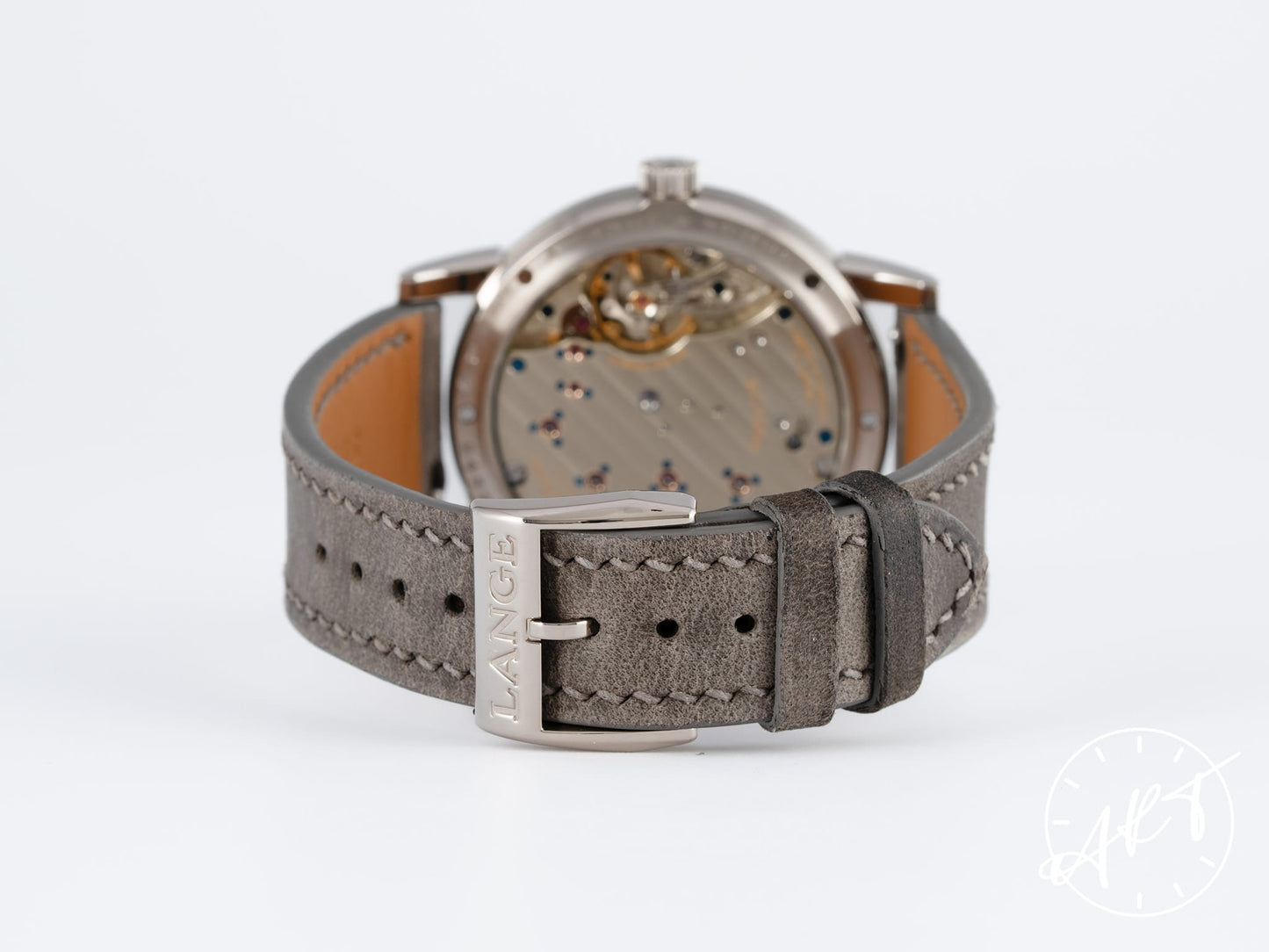 A. Lange & Söhne Lange 1 Moonphase Black Dial 18K White Gold Manual Watch 192.029 w/ B&P