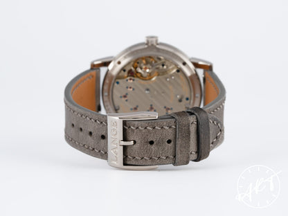 A. Lange & Söhne Lange 1 Moonphase Black Dial 18K White Gold Manual Watch 192.029 w/ B&P