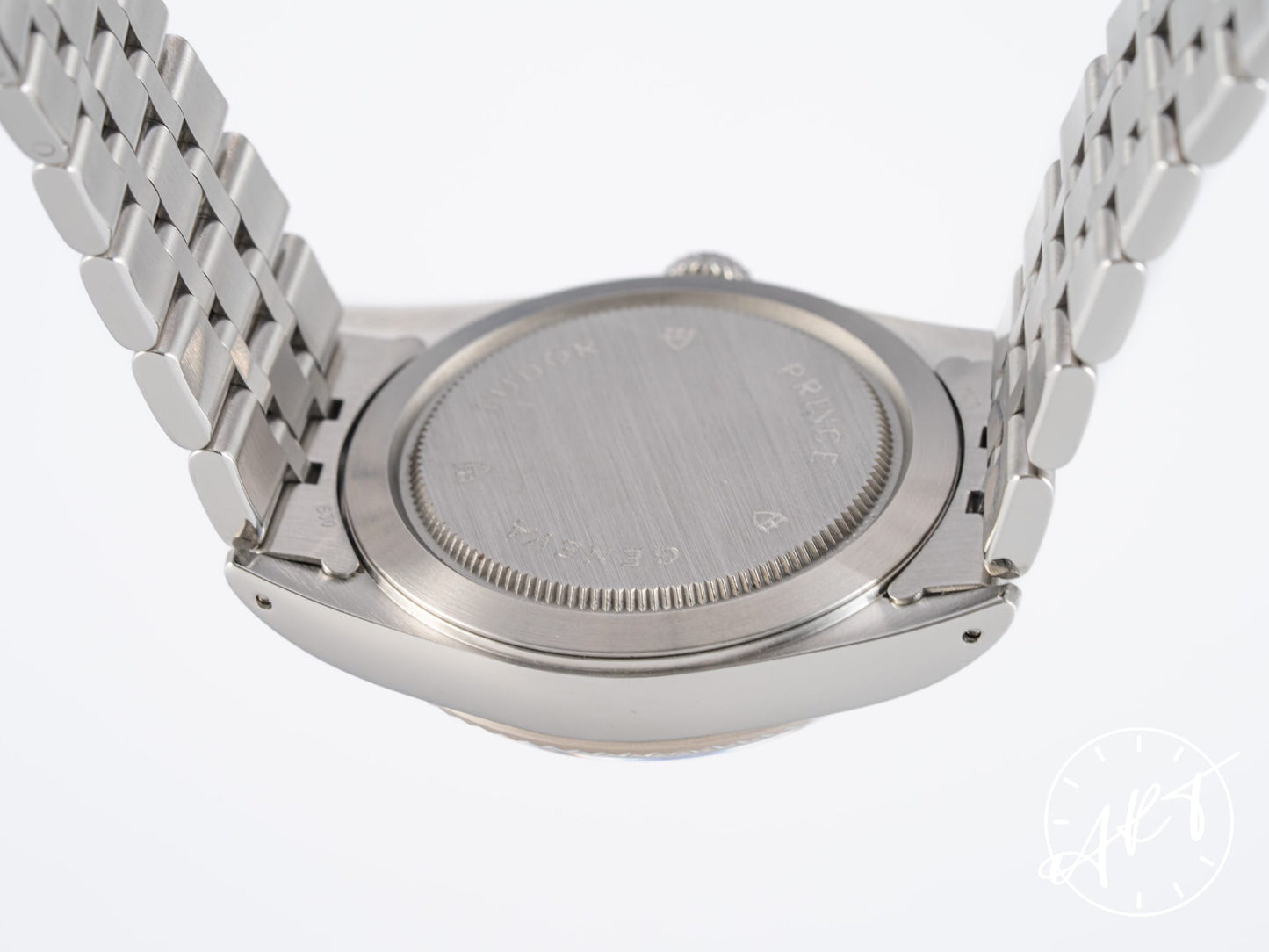 Tudor Prince Day-Date Silver Diamond Dial 18K WG & SS Watch 76214 BP + Receipt