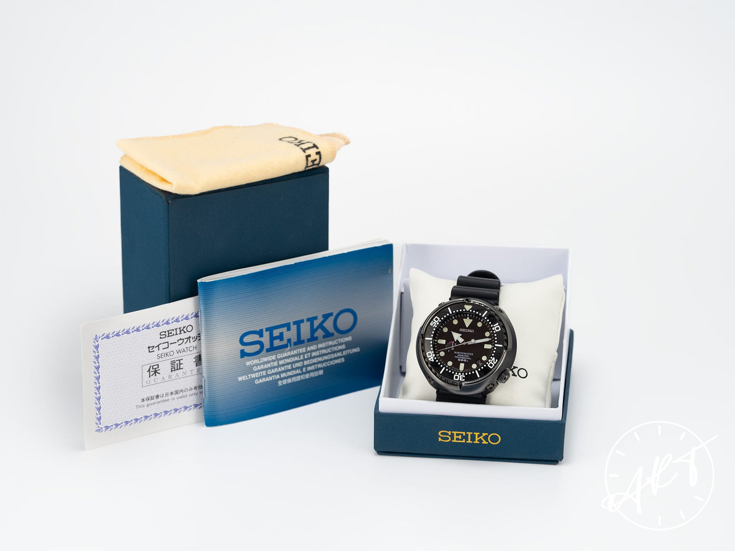 Seiko Prospex Marinemaster Spring Drive Tuna Titanium Watch SBDB009 BP