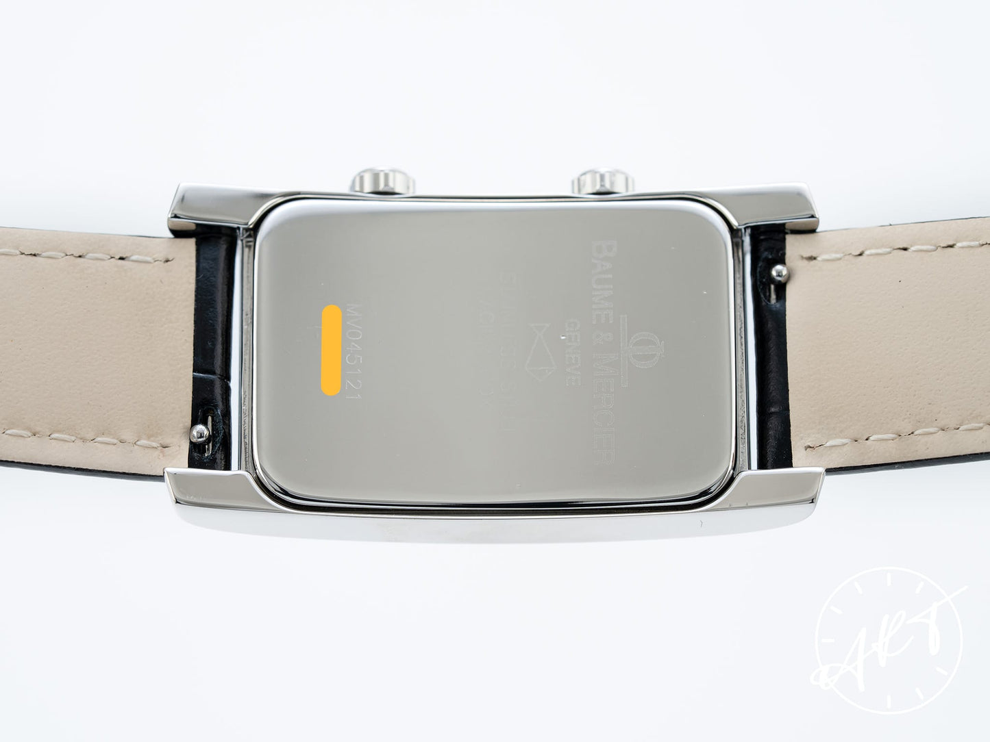 Baume & Mercier Hampton Dual Time Cream Dial SS Quartz Watch MV045121