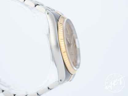 NEW Tudor Prince Day-Date Gold Dial 18K Gold & SS Auto Watch 76213 BP