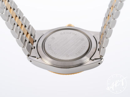 Tudor Prince Day-Date Gold Linen Dial 18K Gold & SS Watch 76213 BP