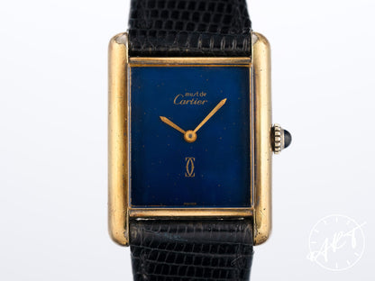 Cartier Tank Must de Cartier Large Claret Red Lacquer Dial SS Quartz Watch WSTA0054 w/Box