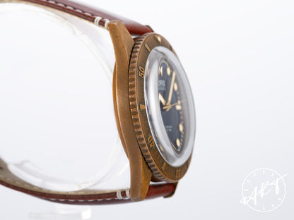 Oris Divers Sixty-Five Blue Dial Bronze Auto Carl Brashear Limited Edition Watch
