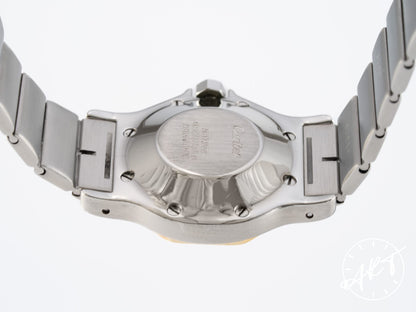 Cartier Santos Octagon White Dial 18K Gold & Stainless Steel Automatic Watch