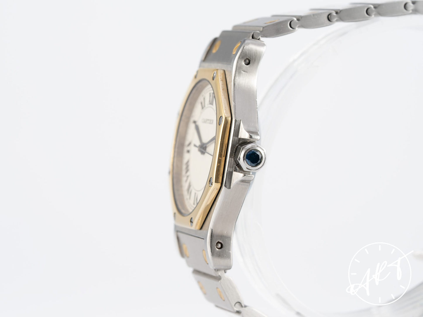 Cartier Santos Octagon White Dial 18K Gold & Stainless Steel Automatic Watch