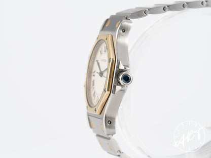 Cartier Santos Octagon White Dial 18K Gold & Stainless Steel Automatic Watch