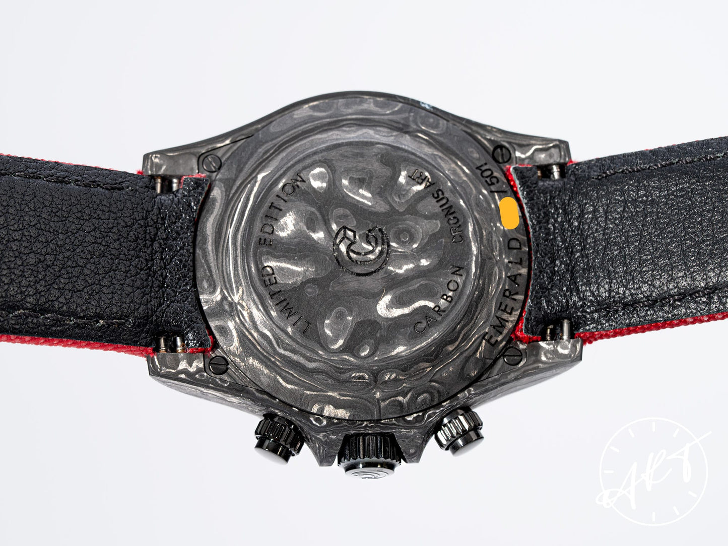 NEW Cronus Art Daytona Emerald Chrono Roulette Dial Carbon Fiber Watch w/ B&P