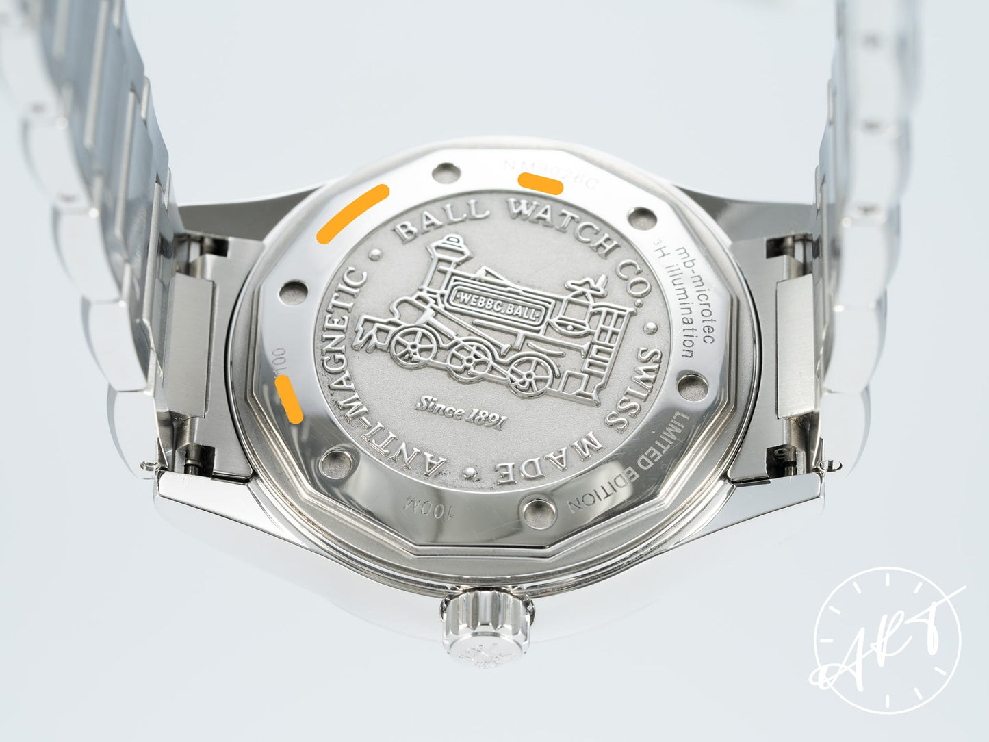 Ball Engineer III Marvelight Chronometer Yellow Dial SS 100 Pcs Ltd Watch BP