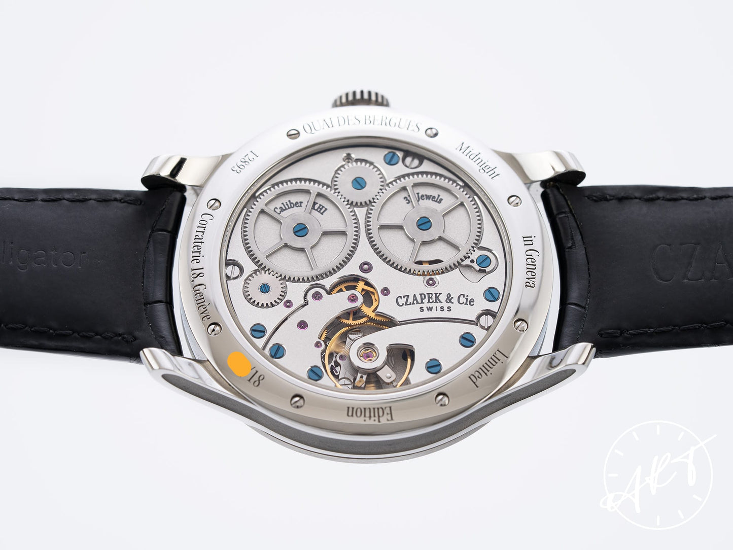 Czapek Quai des Bergues Blue Dial SS Midnight Blue 18 Pcs Ltd Watch BP