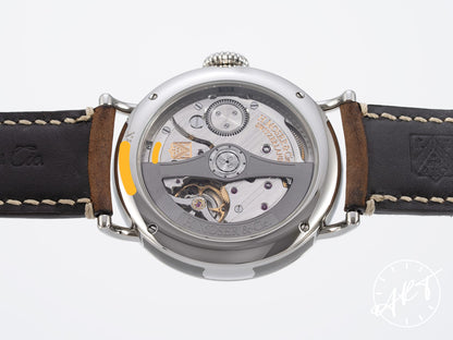 H. Moser & Cie. Heritage Centre Seconds Funky Blue SS Watch 8200-1201 BP