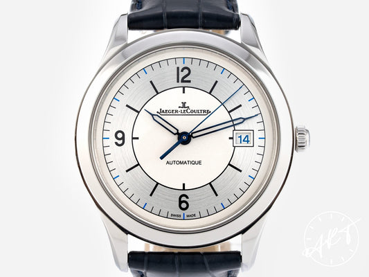 Jaeger-LeCoultre Master Control Silver Sector Dial SS Auto Watch Q1548530 w/ B&P