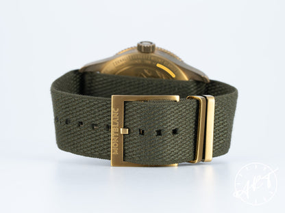 NEW Montblanc 1858 Geosphere GMT Day/Night Green Dial Bronze Ltd Watch 119909 BP