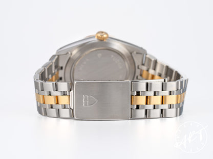 Tudor Prince Day-Date Gold Arabic Dial 18K Gold & SS Watch 76213