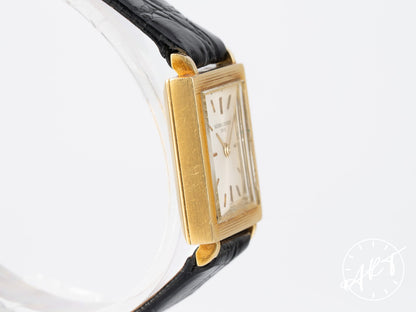 Vintage 1960 Vacheron Constantin Art Deco Silver Dial 18K Gold Watch 6759 BP