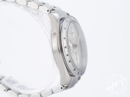 Omega Speedmaster Triple Date Chrono Silver Dial SS Watch 3523.30.00 w/ Papers