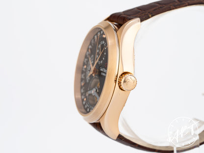 Carl F. Bucherer Manero GMT Tourbillon Brown Dial 18K RG Manual Watch w/ B&P