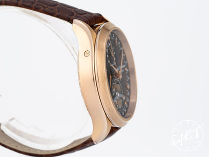 Carl F. Bucherer Manero GMT Tourbillon Brown Dial 18K RG Manual Watch w/ B&P