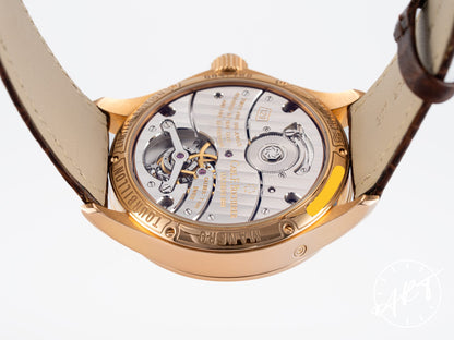 Carl F. Bucherer Manero GMT Tourbillon Brown Dial 18K RG Manual Watch w/ B&P
