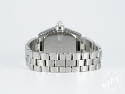 Cartier Roadster Silver Roman Dial SS Quartz Ladies Watch 2675 w/ Box