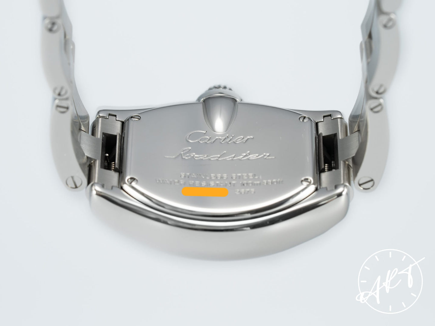 Cartier Roadster Silver Roman Dial SS Quartz Ladies Watch 2675 w/ Box