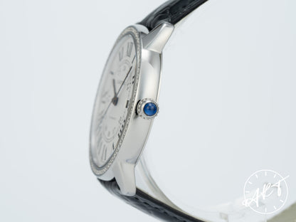 Cartier Ronde Solo Silver Dial Stainless Steel Automatic Watch W6701010 w/ Box