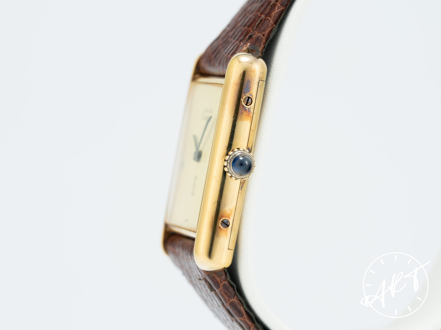 Cartier Tank Must de Cartier GM Vermeil et Cadran Creme Gold Plated Silver Watch