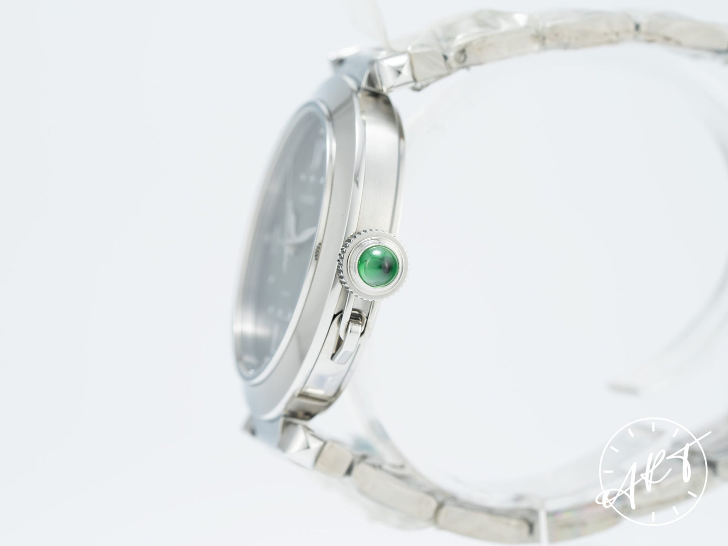 NEW Cartier Pasha Smoky Green Dial SS Auto Middle East Ltd Watch WSPA0022 w/ B&P